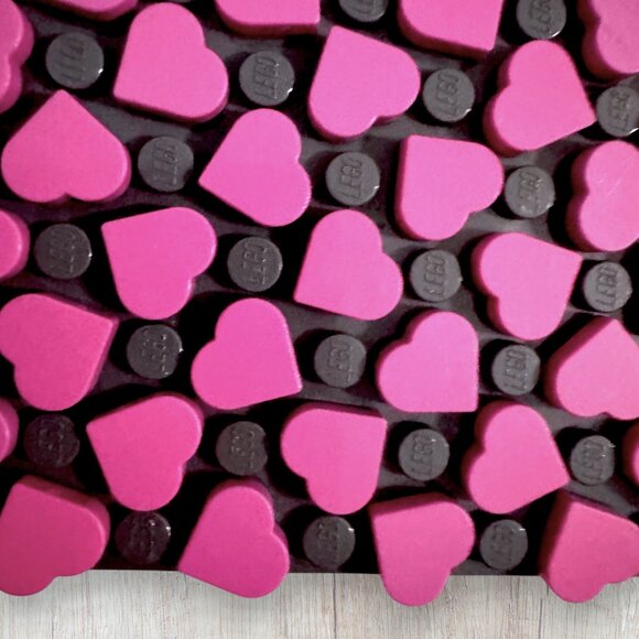 LEGO Heart Tiles 39739 Bright Pink 1x1 Tile Heart Shape Bulk Pieces Craft MOC - Picture 3 of 3